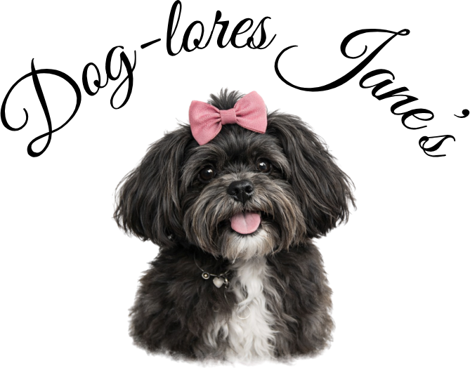 Dog-lores Jane's logo with Dolores Jane